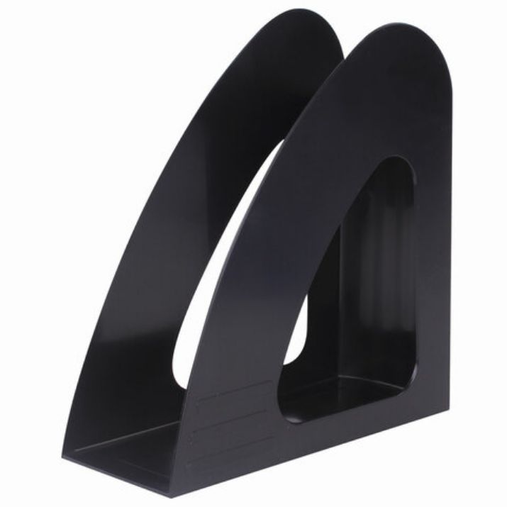 Изображение Лоток вертикальный для бумаг BRAUBERG "Delta", 240х90х240 мм, черный, 237239