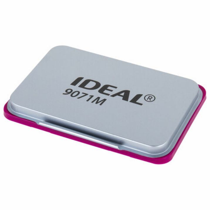 Изображение Штемпельная подушка TRODAT IDEAL 9071М, 90х56 мм, металлический корпус, ФИОЛЕТОВАЯ, 153126