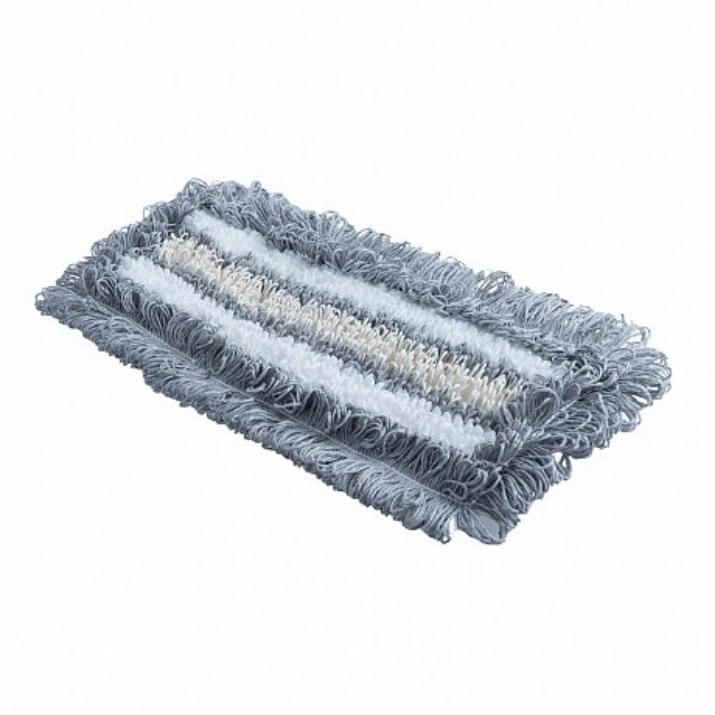 Изображение Насадка для плоской швабры комбинированная тафтинговая, 40x11 см, карманы-языки