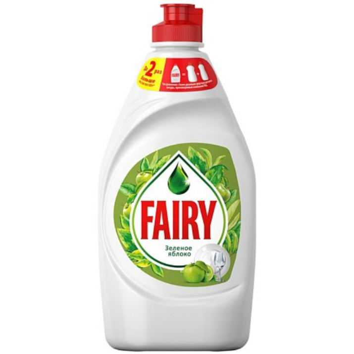 Изображение Средство для мытья посуды "Fairy Зеленое яблоко", 450 мл