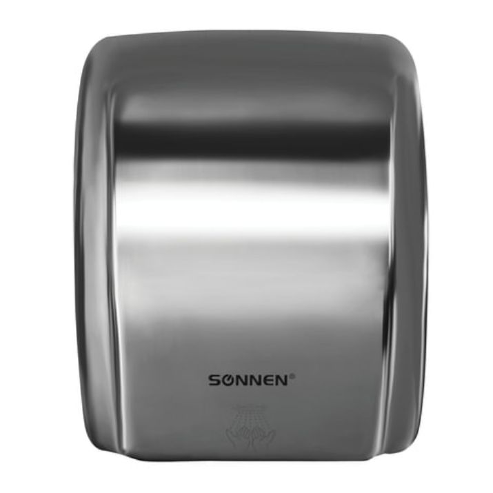 Изображение Сушилка для рук SONNEN HD-230S, 2100 Вт, нержавеющая сталь, антивандальная, хром, 604195