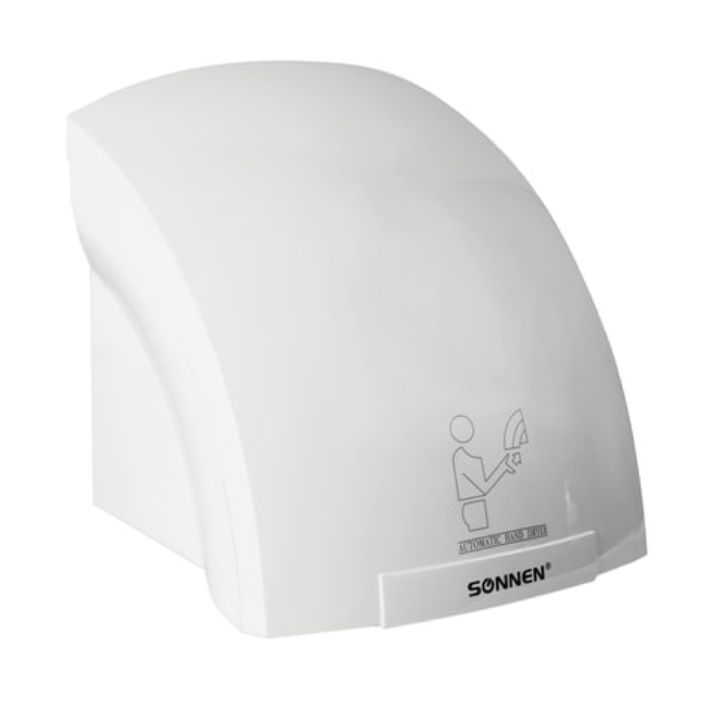 Изображение Сушилка для рук SONNEN HD-688, 2000 Вт, пластиковый корпус, белая, 604192