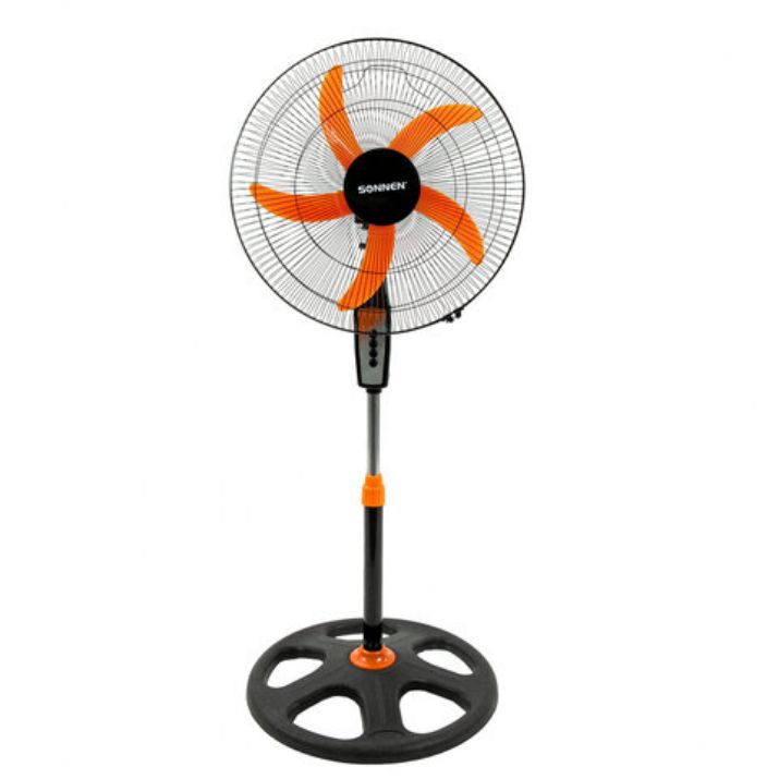 Изображение Вентилятор напольный, 3 режима, SONNEN TF-50W-45-А304, d=45 см, 50 Вт, черный, 454789, FS-45-A304